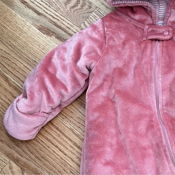 Carter’s Baby Snowsuit Fox Pink Size 9 months - Picture 3 of 10